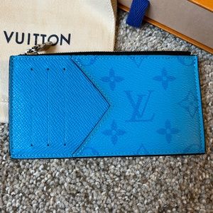 Blue Louis Vuitton cardholder